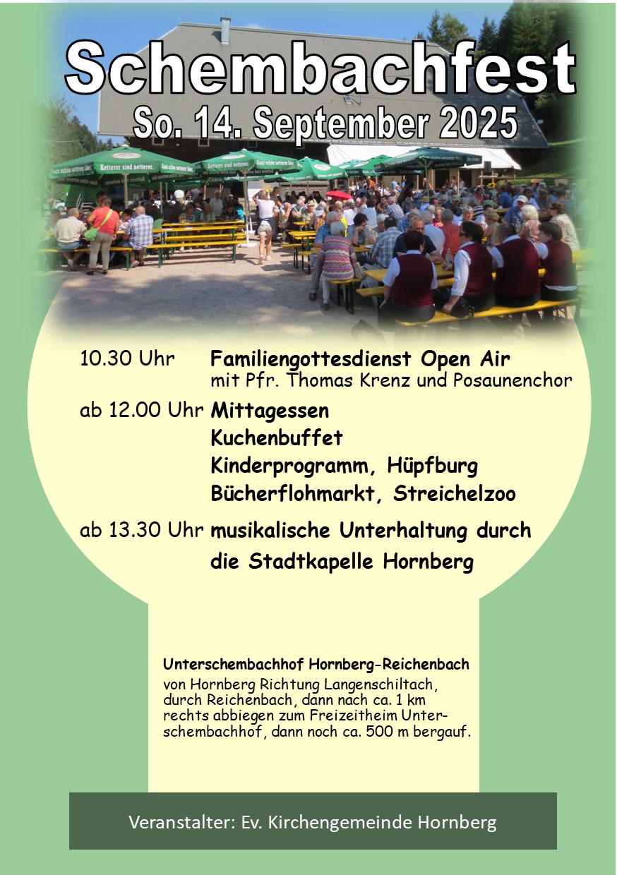 Schembachfest Plakat 2025